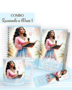 Combo Mulher Louvando a Deus 1 - Encadernação