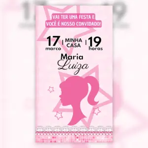 Convite Digital Barbie Festa Infantil 15 Convite Digital Barbie Festa Infantil 5