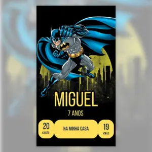 Convite Digital Batman Original Aniversário Infantil 24 Convite Digital Batman Original Aniversario Infantil 5