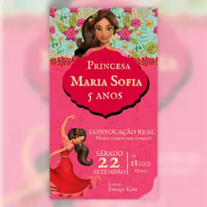 Convite Digital Elena De Avalor Princesa 5