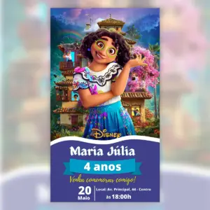 Convite Digital Encanto Aniversario Infantil 3d 5