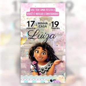 Convite Digital Encanto Aniversario Infantil Mirabel 5