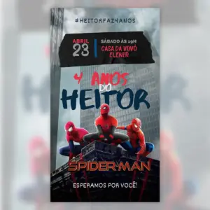 Convite Digital Homem Aranha 3D Festa Infantil 18 Convite Digital Homem Aranha 3d Festa Infantil 5