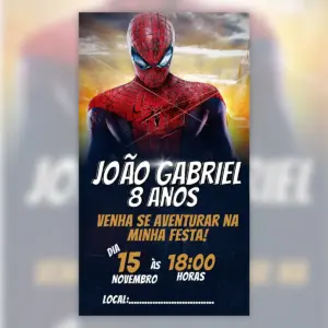 Convite Digital Homem Aranha Aniversário Infantil 23 Convite Digital Homem Aranha Aniversario Infantil 5