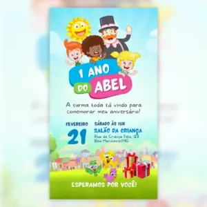Convite Digital Mundo Bita Sol e Natureza Personalizado 28 Convite Digital Mundo Bita Sol E Natureza Personalizado 5