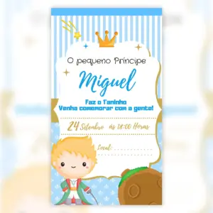 Convite Digital O Pequeno Principe Fofo Aniversario 5
