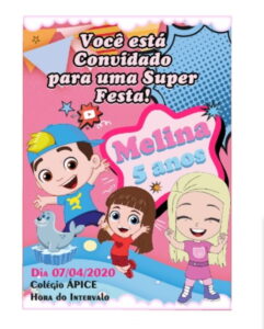 Convite Luccas Neto e GI