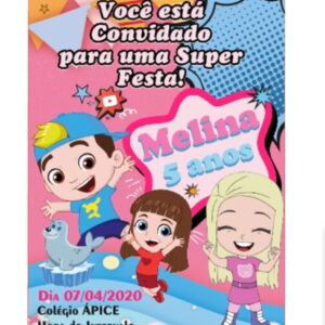 Convite Luccas Neto e GI