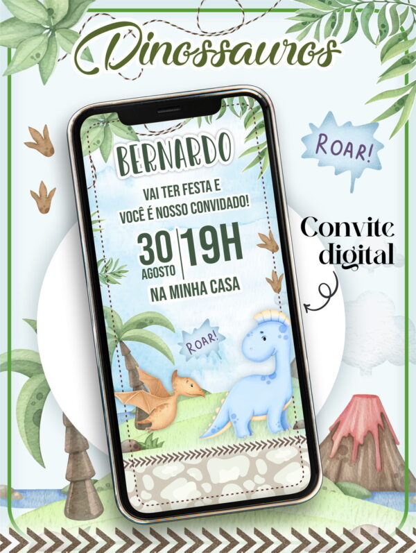 Convites Digitais Infantil Menino