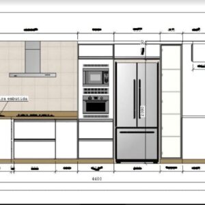 Cozinhas Planejadas + Planos De Corte 35 Projetos