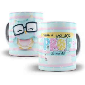 Design Caneca Coruja Para Melhores Professoras Profissões
