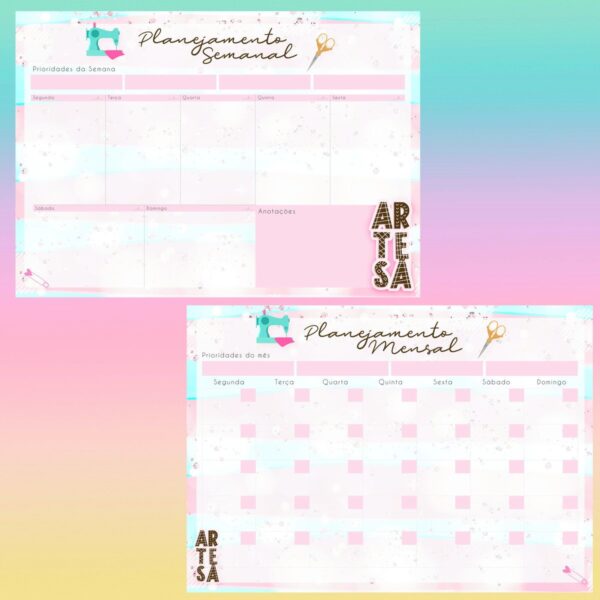 Desk Planner Artesã Costura