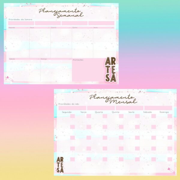 Desk Planner Artesã Sem Personalização