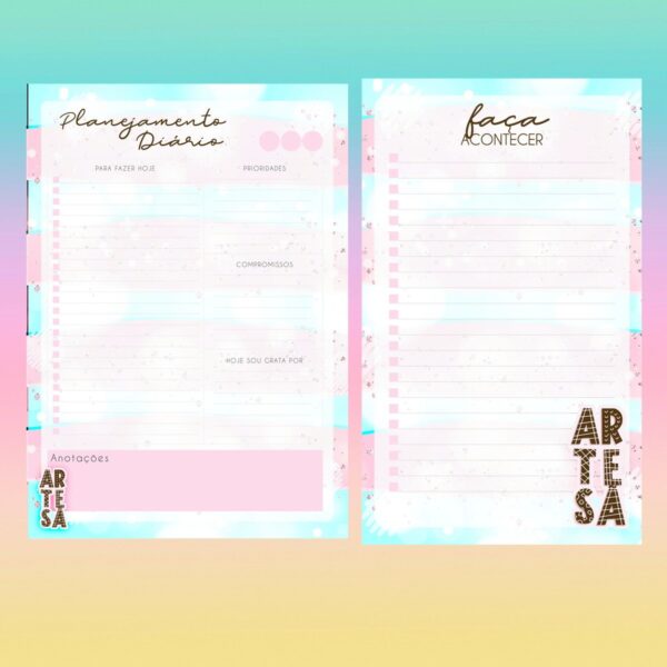 Desk Planner Artesã Sem Personalização