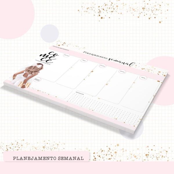 Desk Planner Semanal Coleção Comece