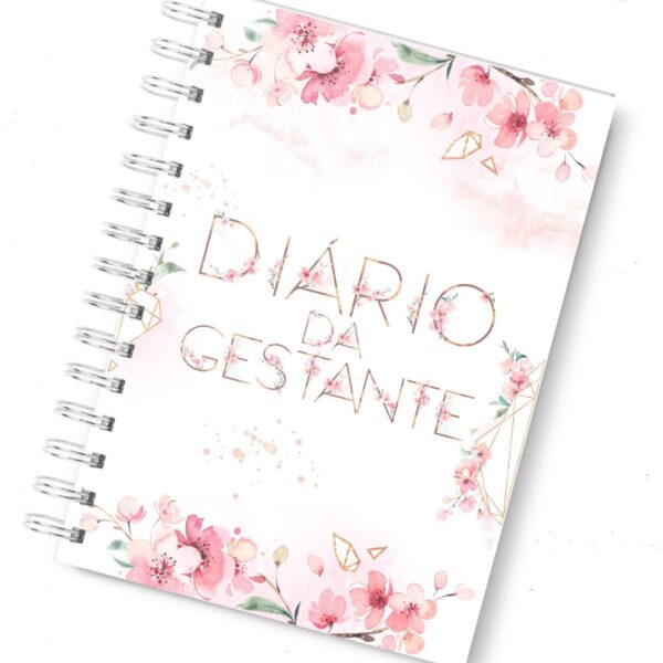 Diário da Gestante Floral
