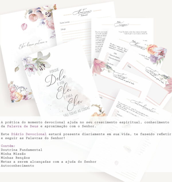 Diário Devocional Floral