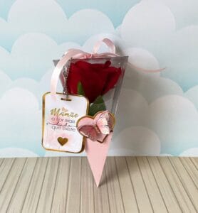 Embalagem Flor Acetato Dia das Mães