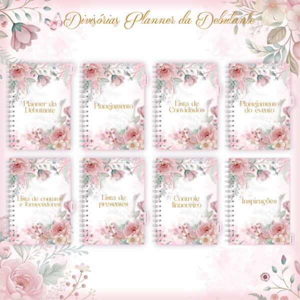 Encadernação 15 Anos Debutante Floral