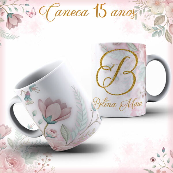 Encadernação 15 Anos Debutante Floral