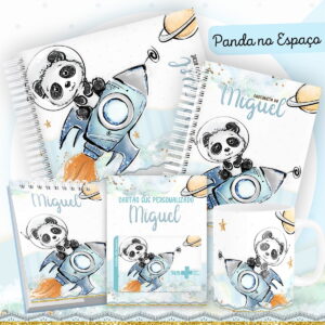 Encadernação Baby Panda no Espaço - Arquivo Digital