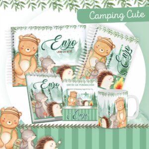 Encadernação Bebê Camping Cute