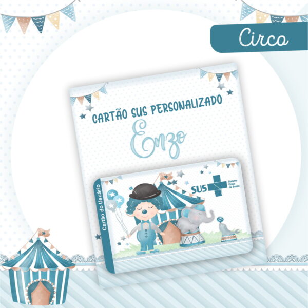 Encadernação Bebê Circo Menino