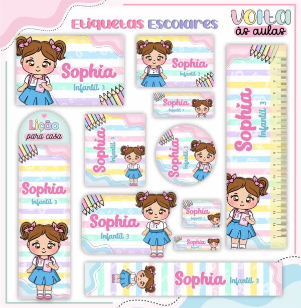 Encadernação Escolar Aluninha