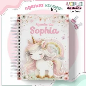 Encadernação Escolar Unicórnio