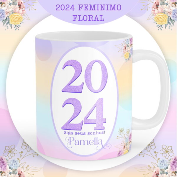 Encadernação Feminina Roxa 2024