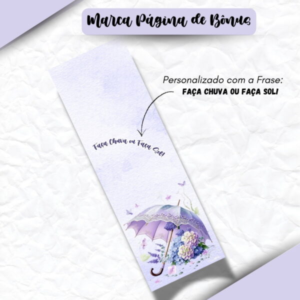 Encadernação Floral Lilás