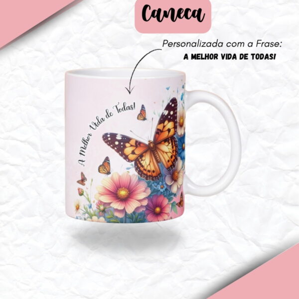 Encadernação Floral Rosa