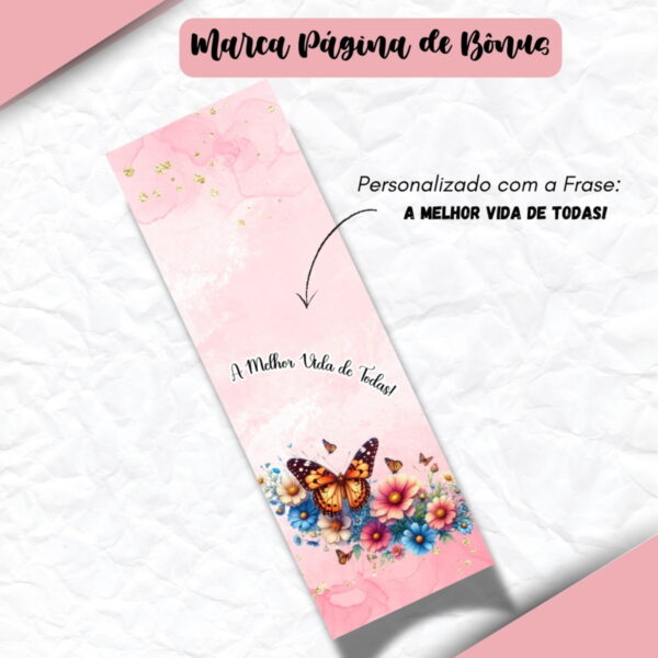 Encadernação Floral Rosa