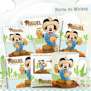 Encadernação Infantil Horta do Mickey - Arquivo Digital