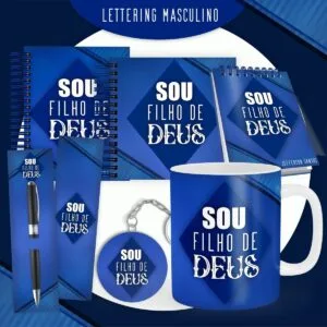 Encadernação Lettering Masculino 12 Encadernação Lettering Masculino
