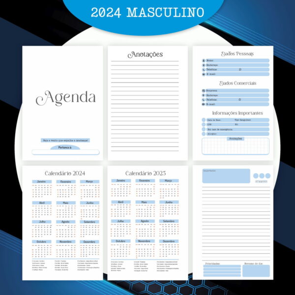 Encadernação Masculina 2024