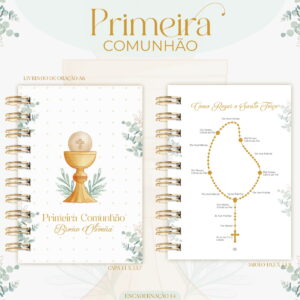 Encadernação Primeira Comunhão Menino - Arquivo Digital 9 Encadernação Primeira Comunhão Menino - Arquivo Digital