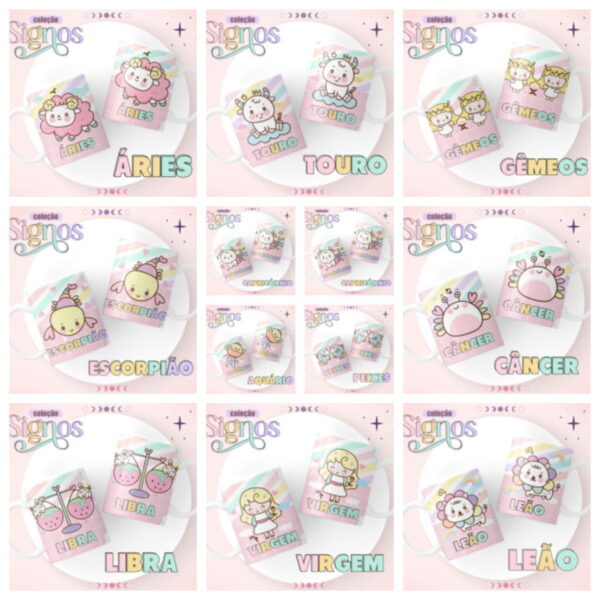Encadernação Signos Candy e Lilás