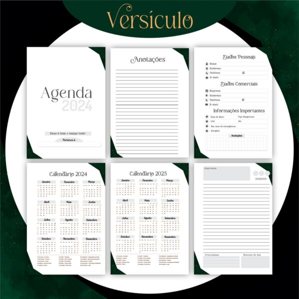 Encadernação Versículos Masculino