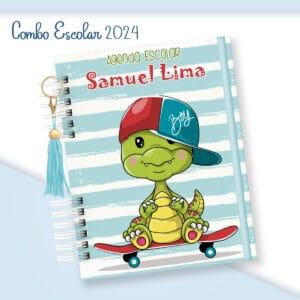 Escolar Menino Dino Skate