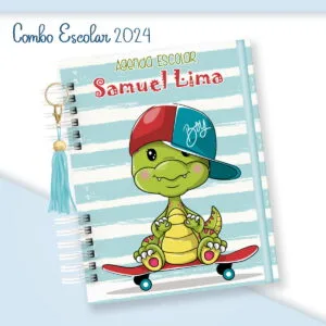 Escolar Menino Dino Skate 6 Escolar Menino Dino Skate