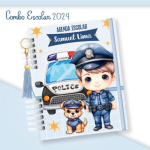 Escolar Menino Policial - Arquivo Digital
