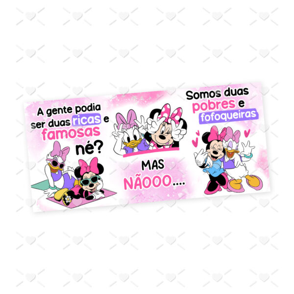 Estampa Caneca Pobres Fofoqueiras Minnie & Margarida Png