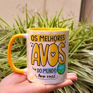 Estampas Caneca Dia dos Avós Frases Fofas Sublimaão Png