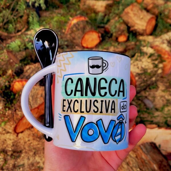 Estampas Caneca Dia dos Avós Frases Fofas Sublimaão Png
