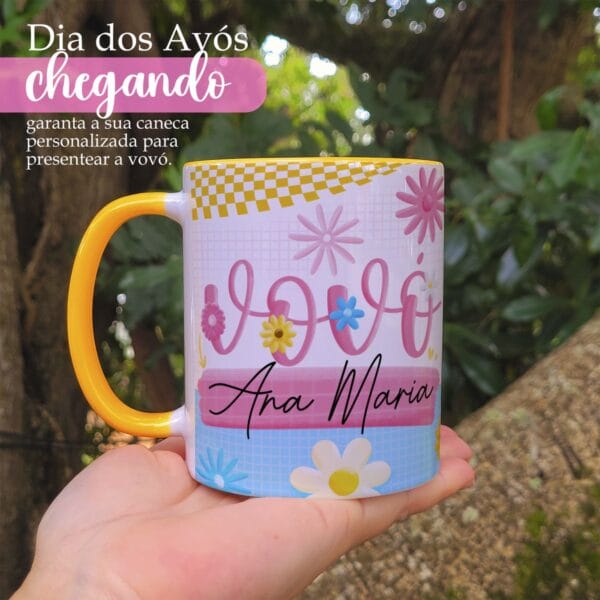 Estampas Caneca Dia dos Avós Frases Fofas Sublimaão Png
