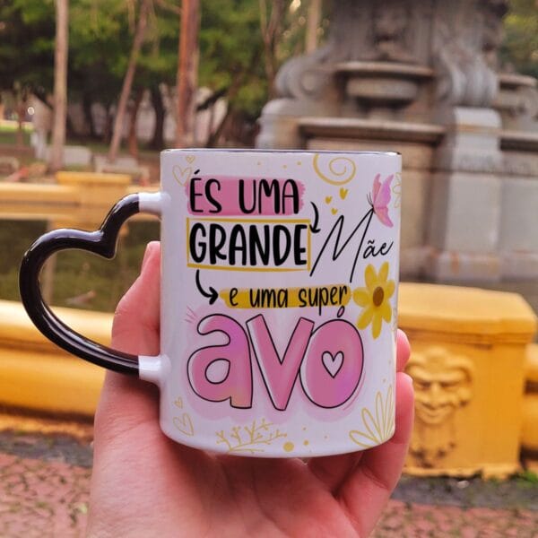 Estampas Caneca Dia dos Avós Frases Fofas Sublimaão Png