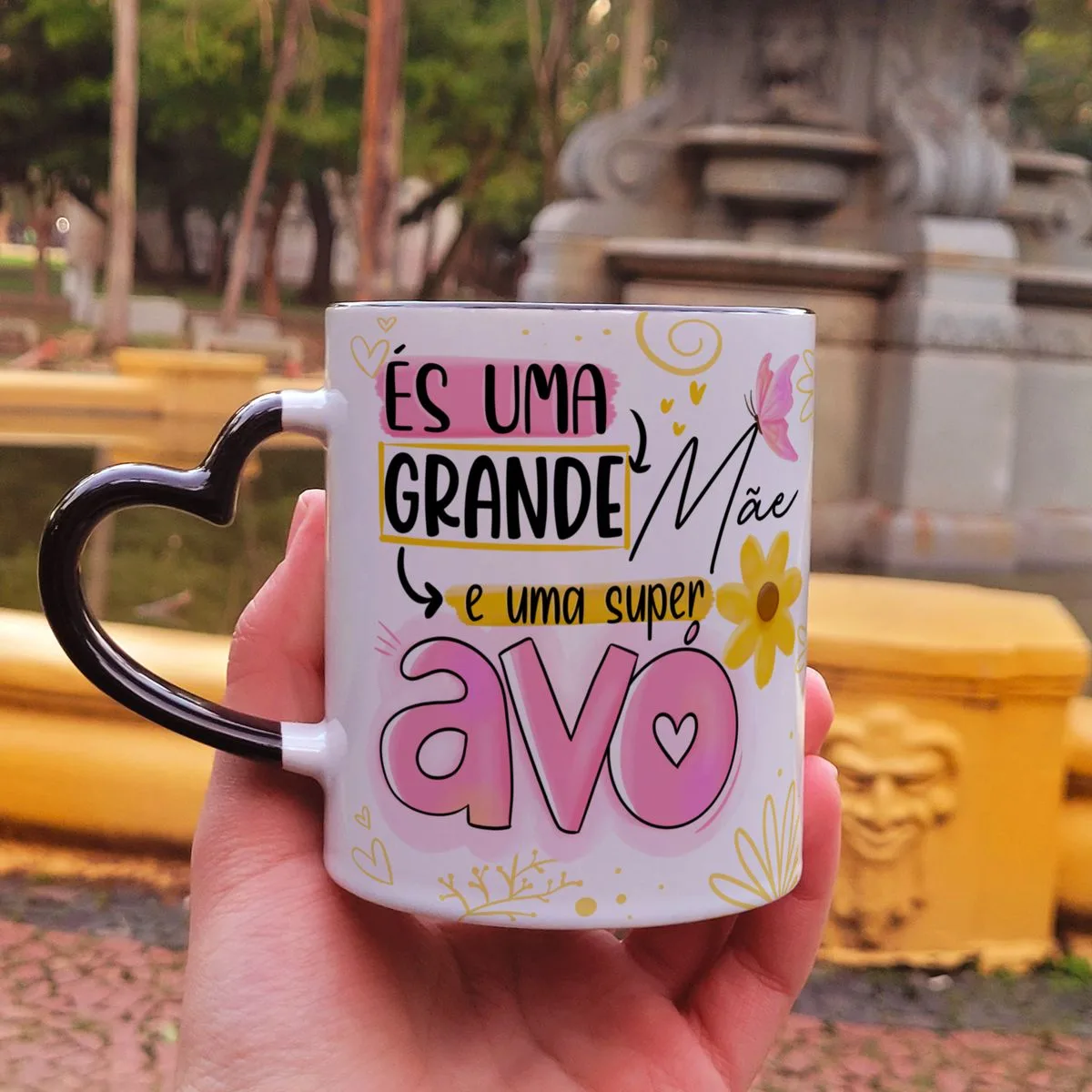 Estampas Caneca Dia dos Avós Frases Fofas Sublimaão Png