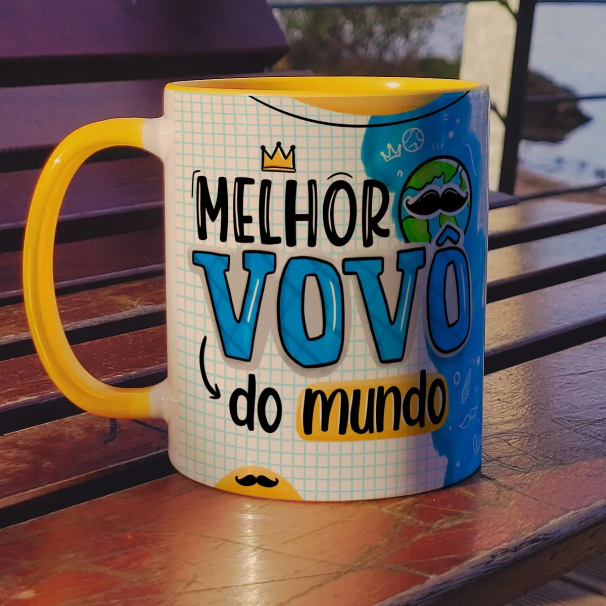 Estampas Caneca Dia dos Avós Frases Fofas Sublimaão Png