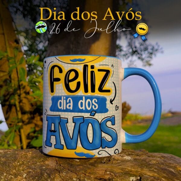 Estampas Caneca Dia dos Avós Frases Fofas Sublimaão Png